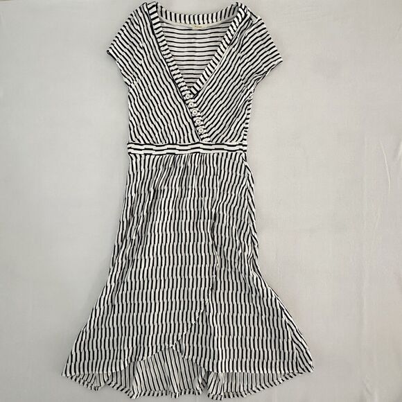 anthropologie maeve black and white dress New Anthropologie Maeve Plaid Mini Shirt Dress $170 SIZE 4 Black & Whi   Timeless Treasurz